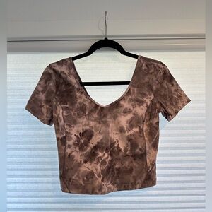 Lululemon Tie Dye Cropped Shirt
